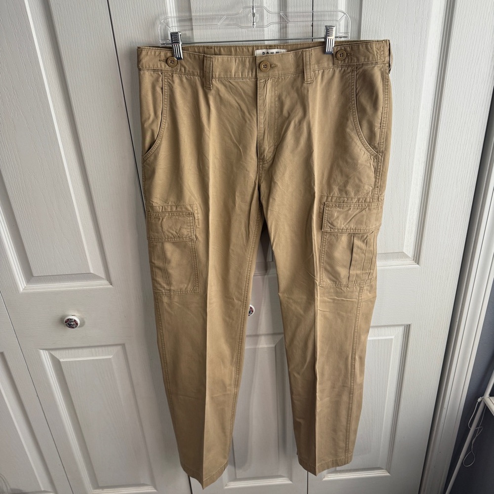 ROWM Tan Khaki Cargo Cotton Pants Men's Size 38 X 32 Gorpcore Utility Office‎